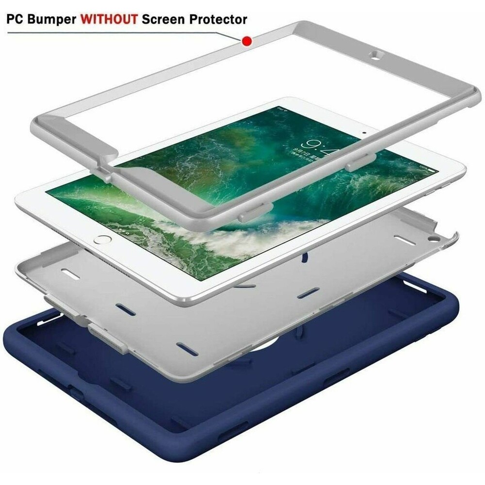Hocase iPad 5th/6th Gen Case 2017/2018 High-Impact Resistant w/ Stand - Picture 5 of 10